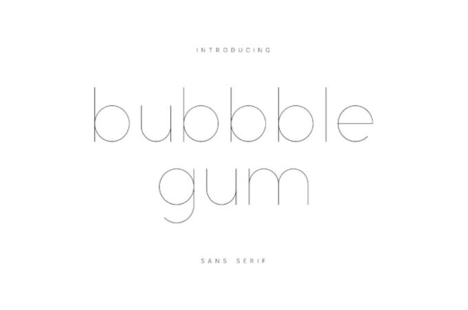 Bubble Gum Font