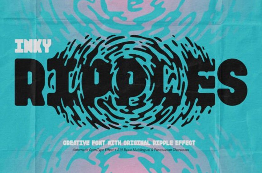 Inky Ripples Font