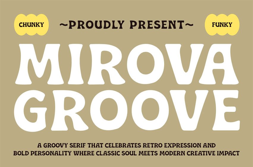Mirova Groovy Font