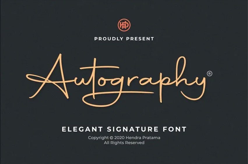 Autography Font