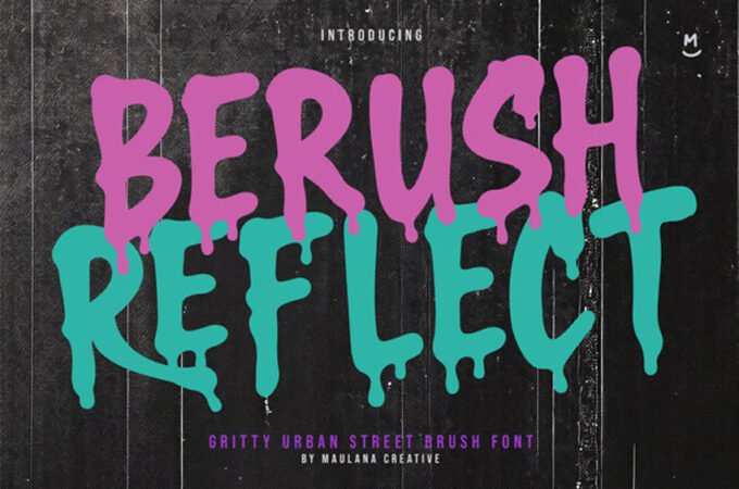 Berush Reflect Font