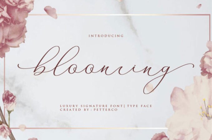 Blooming Font