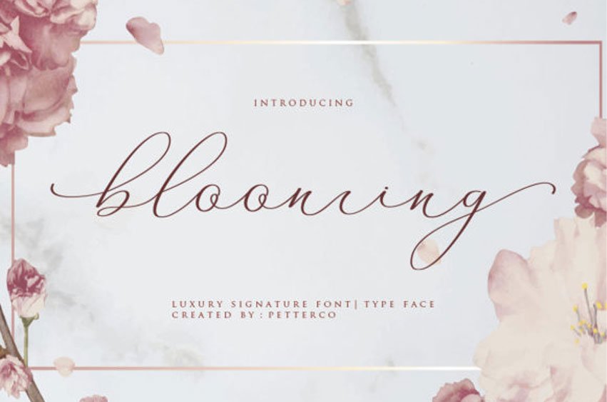 Blooming Font