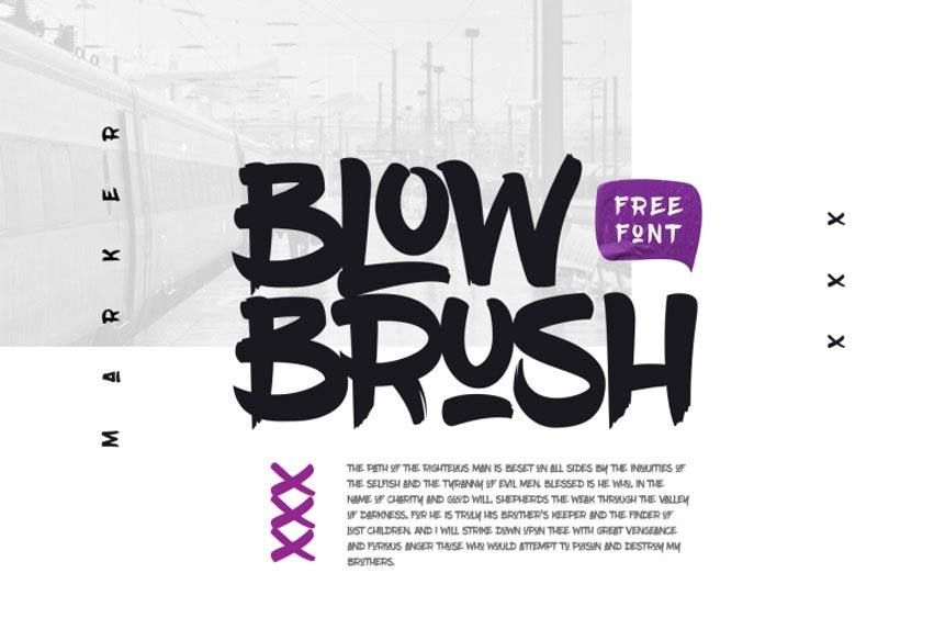 BlowBrush Font