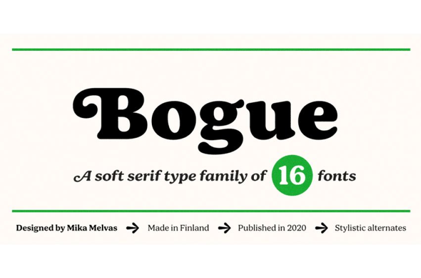 Bogue Font