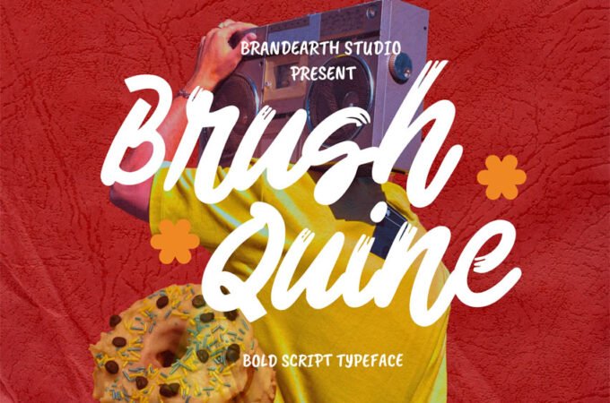 Brush Quine Font