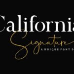 California Signature Font