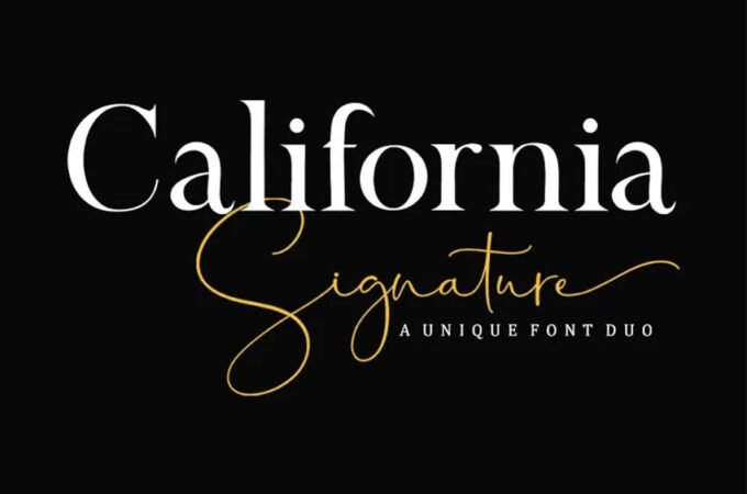 California Signature Font