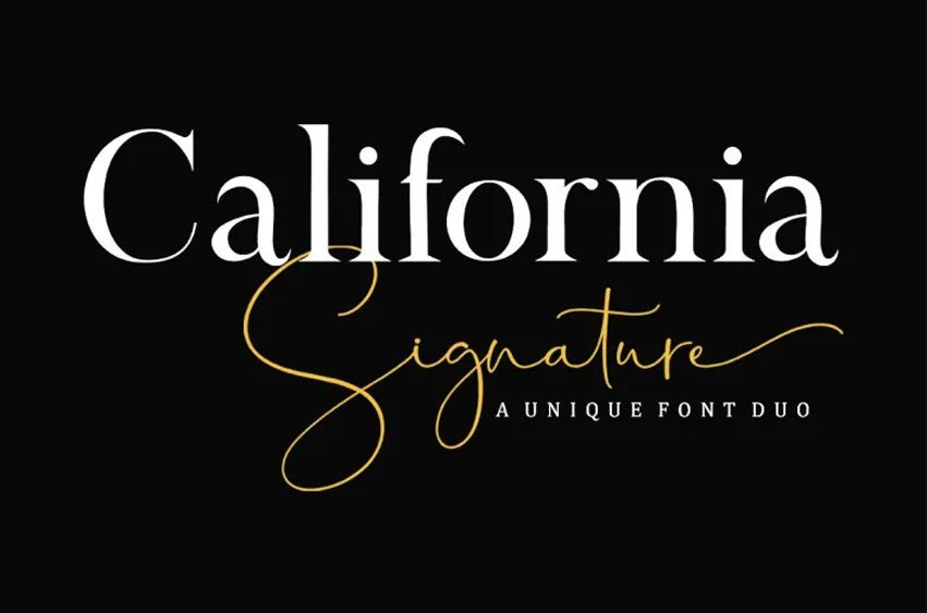 California Signature Font