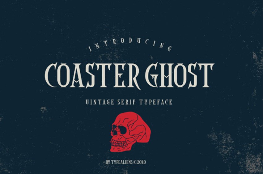 Coaster Ghost Font