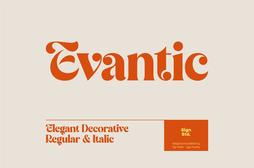 Evantic Font