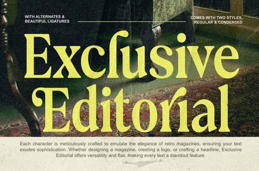 Exclusive Editorial Font