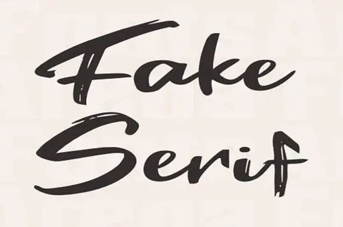 Fake Serif Font