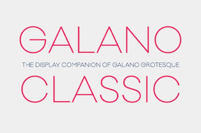 Galano Classic Font
