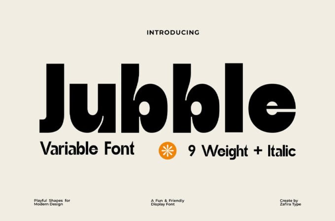 Jubble Variable Font