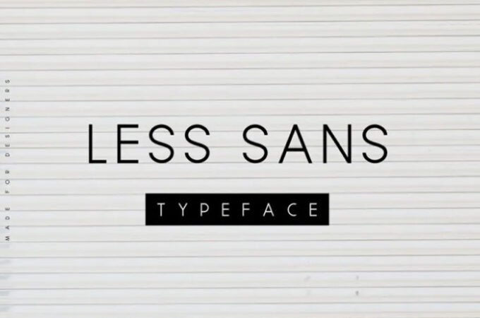 Less Sans Font
