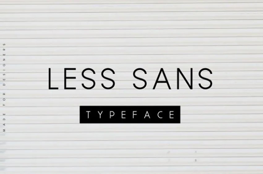 Less Sans Font