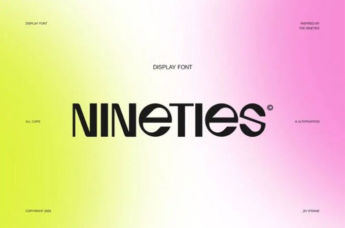 Nineties Display Font