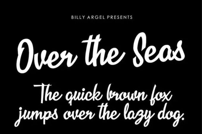 Over the Seas Font