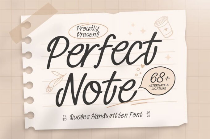 Perfect Note Font