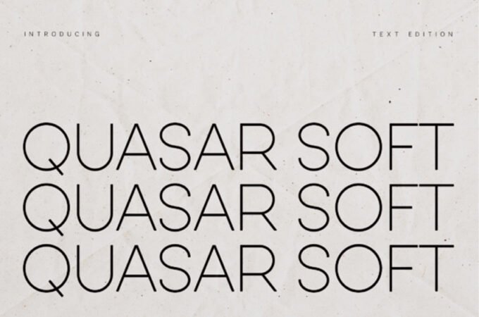 Quasar Soft Font