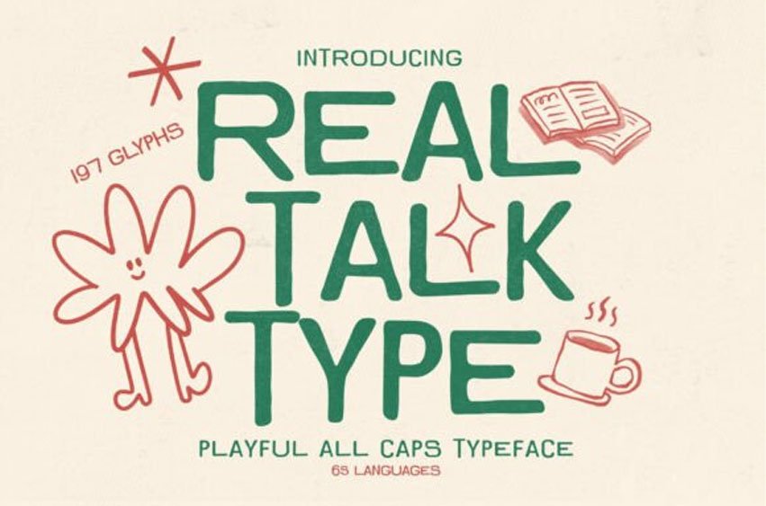Real Talk Type Font