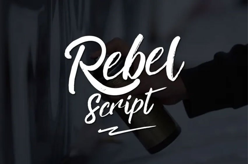 Rebel Script Font