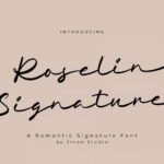 Roselin Signature Font