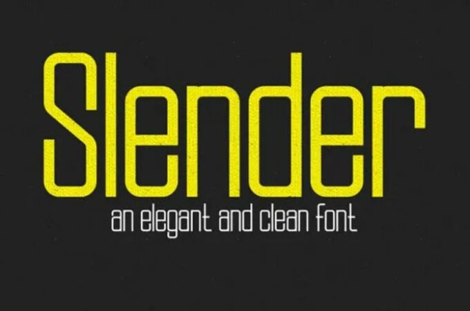 Slender Font