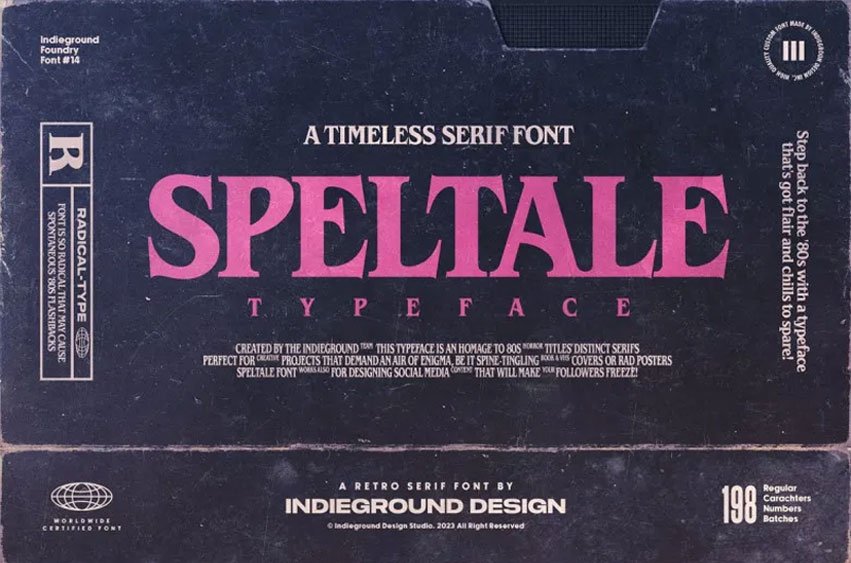 Speltale Font