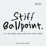 Stiff Ballpoint Font