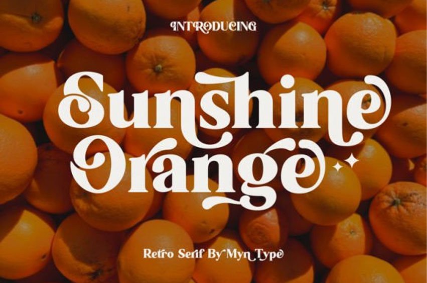 Sunshine Orange Font