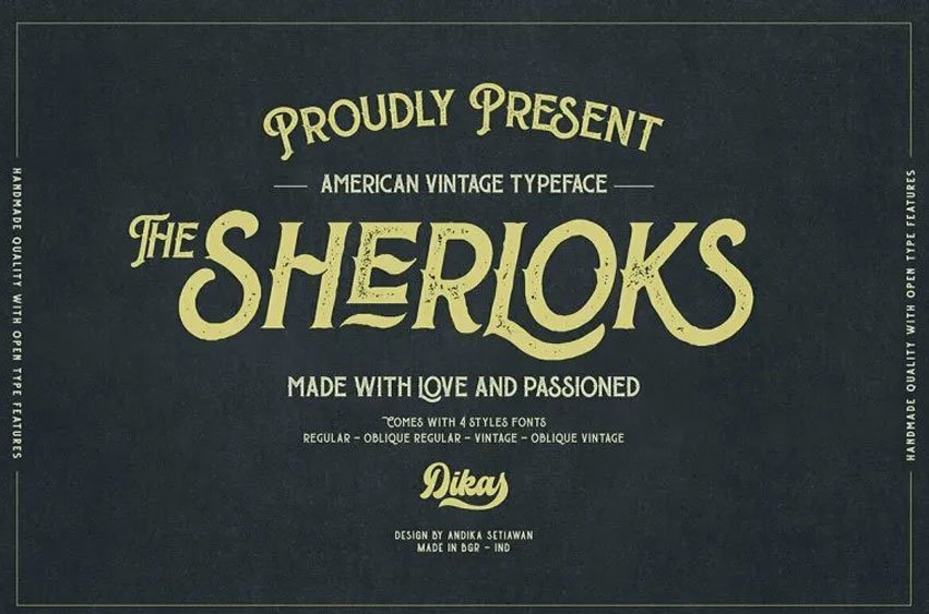The Sherloks Font