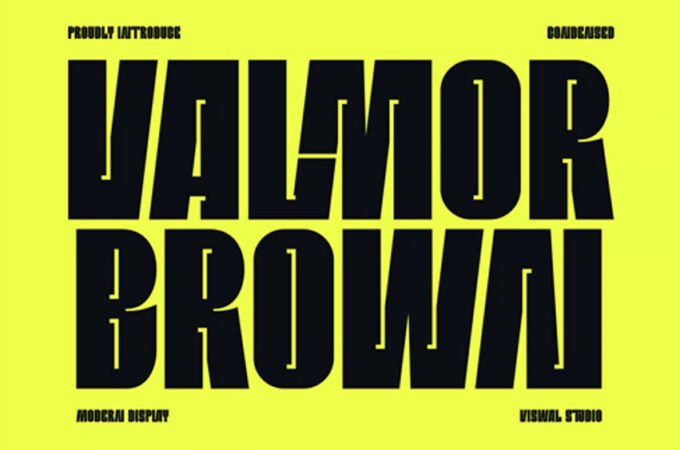 Valmor Brown Font