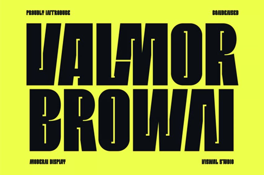 Valmor Brown Font