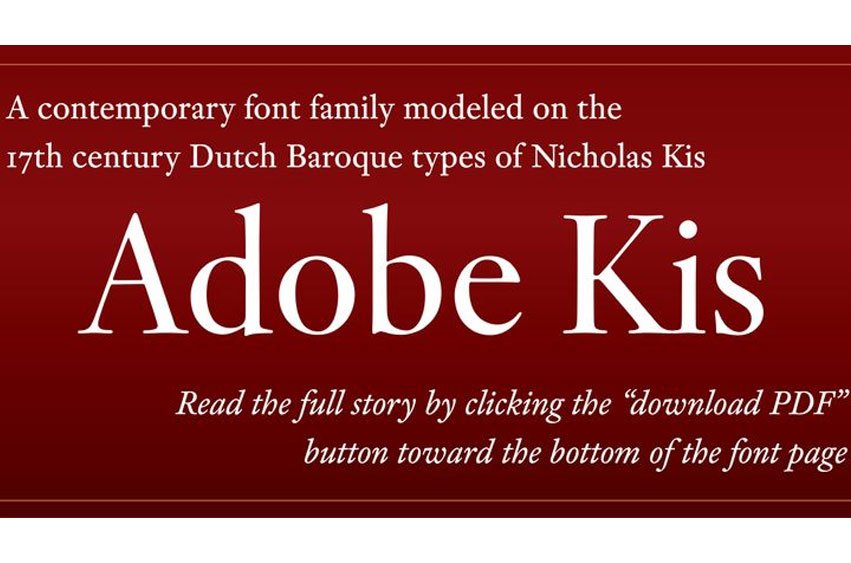 Adobe Kis Font