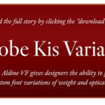 Adobe Kis Variable Font