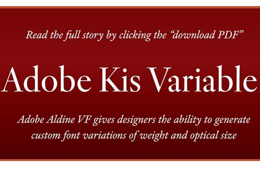 Adobe Kis Variable Font