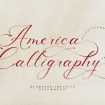 America Calligraphy Font