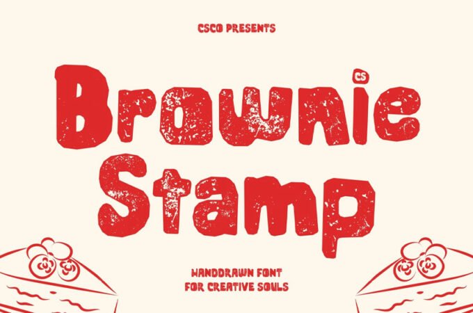 CS Brownie Stamp Font