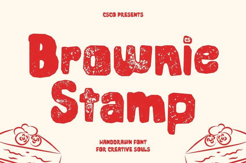 CS Brownie Stamp Font