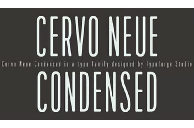 Cervo Neue Condensed Font