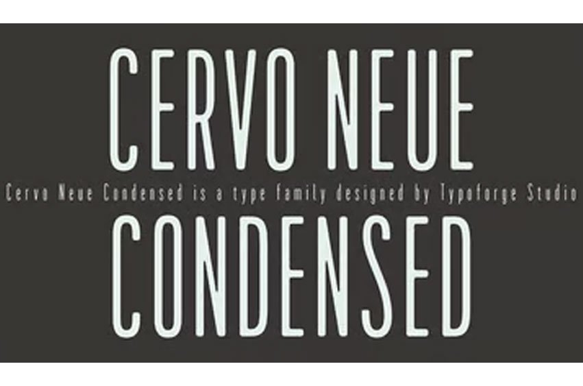 Cervo Neue Condensed Font