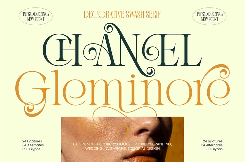 Chanel Gleminore Font