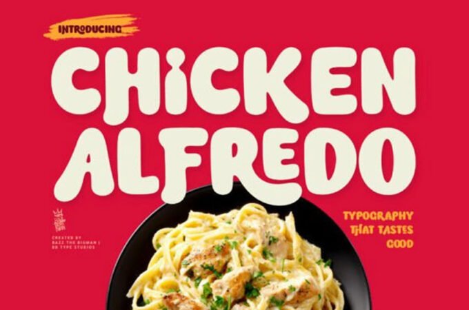 Chicken Alfredo Font
