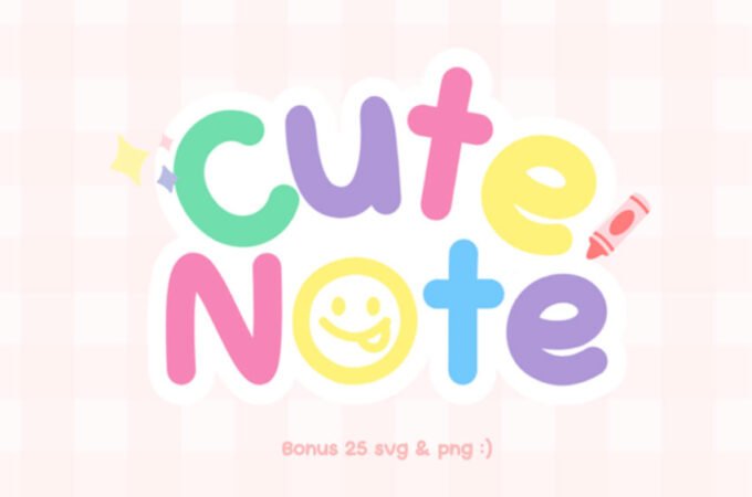 Cute Note Font