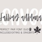 Falling Autumn Leaves Font