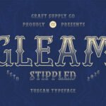 Gleam Stippled Font