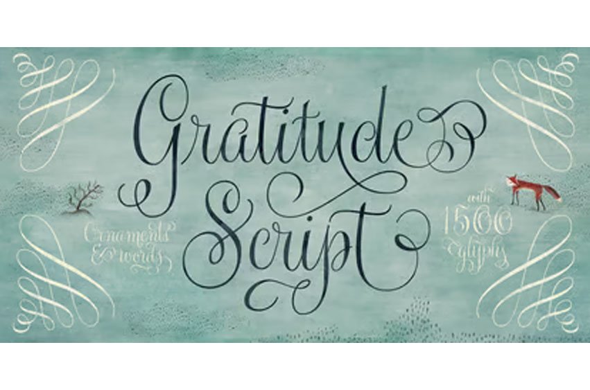 Gratitude Script Font