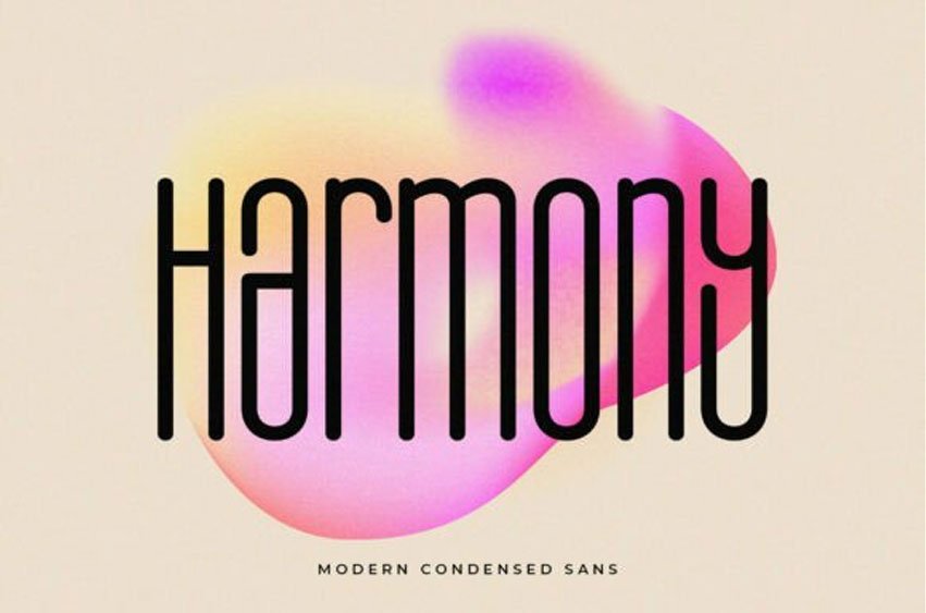 Harmony Condensed Font